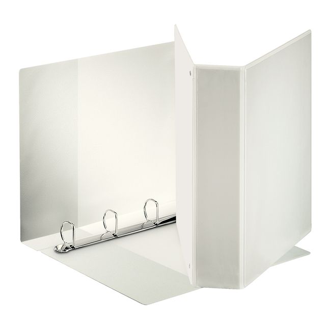 Esselte - Presentation ring binder panorama A4 4-ring D-mechanism 40mm PP white | 10 pieces