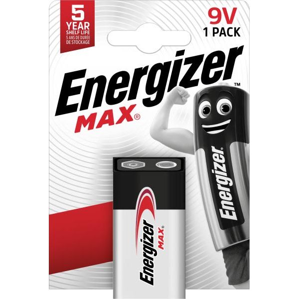 Energizer -  batterij Max 9V, op blister