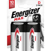 Energizer - piles Max D, blister de 2 pièces