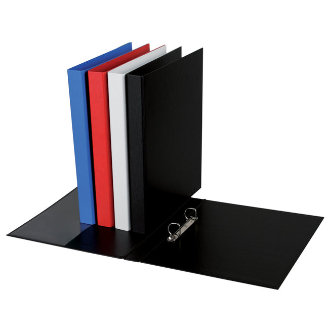 Quantore - Raccoglitore ad anelli A4 a 2 anelli D-mech 20mm PP nero