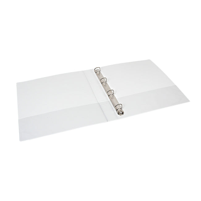 Quantore - Carpeta de anillas de presentación A4 Maxi 4 anillas D-mech 40mm blanco | 10 piezas