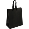 Klika - Bag | Paper | with cord | 16x8x19cm | tote bag | black | 100 pieces
