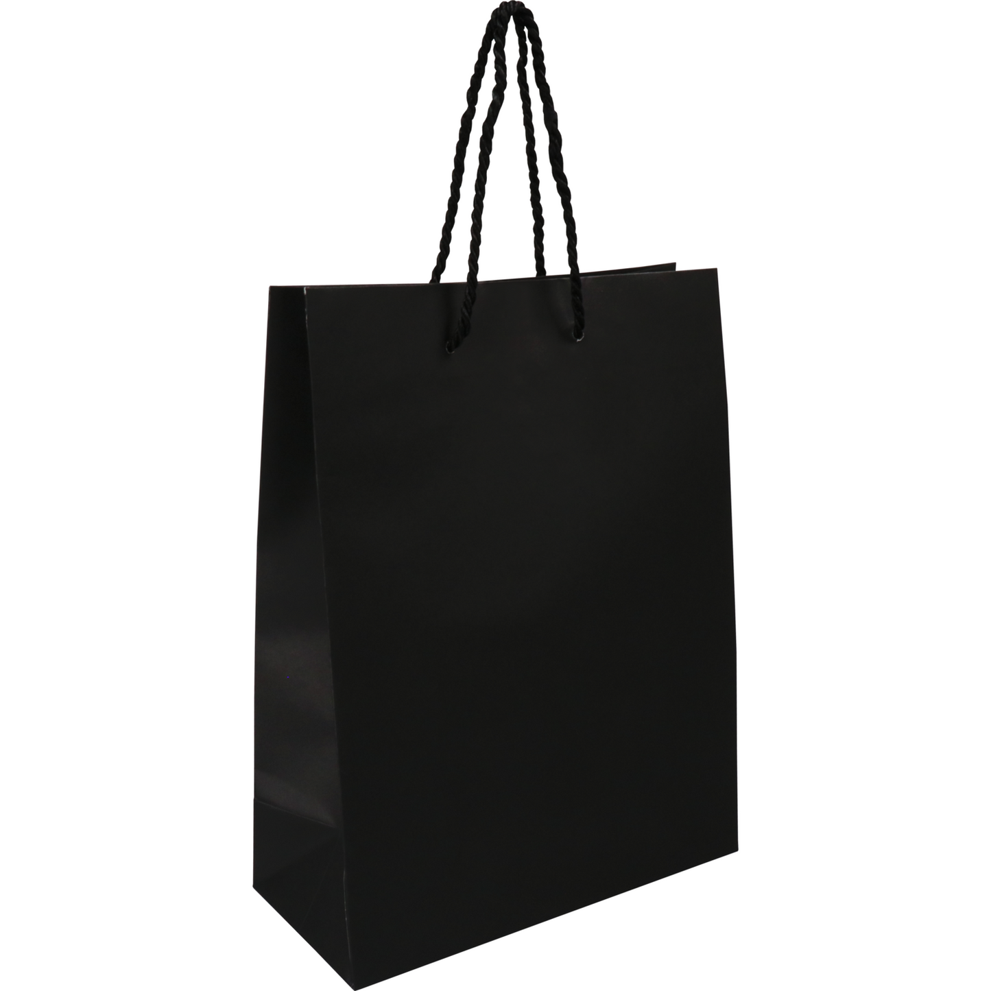 Klika -  Tas | Papier | met koord | 22x 10x29cm | draagtas | zwart | 100 stuks