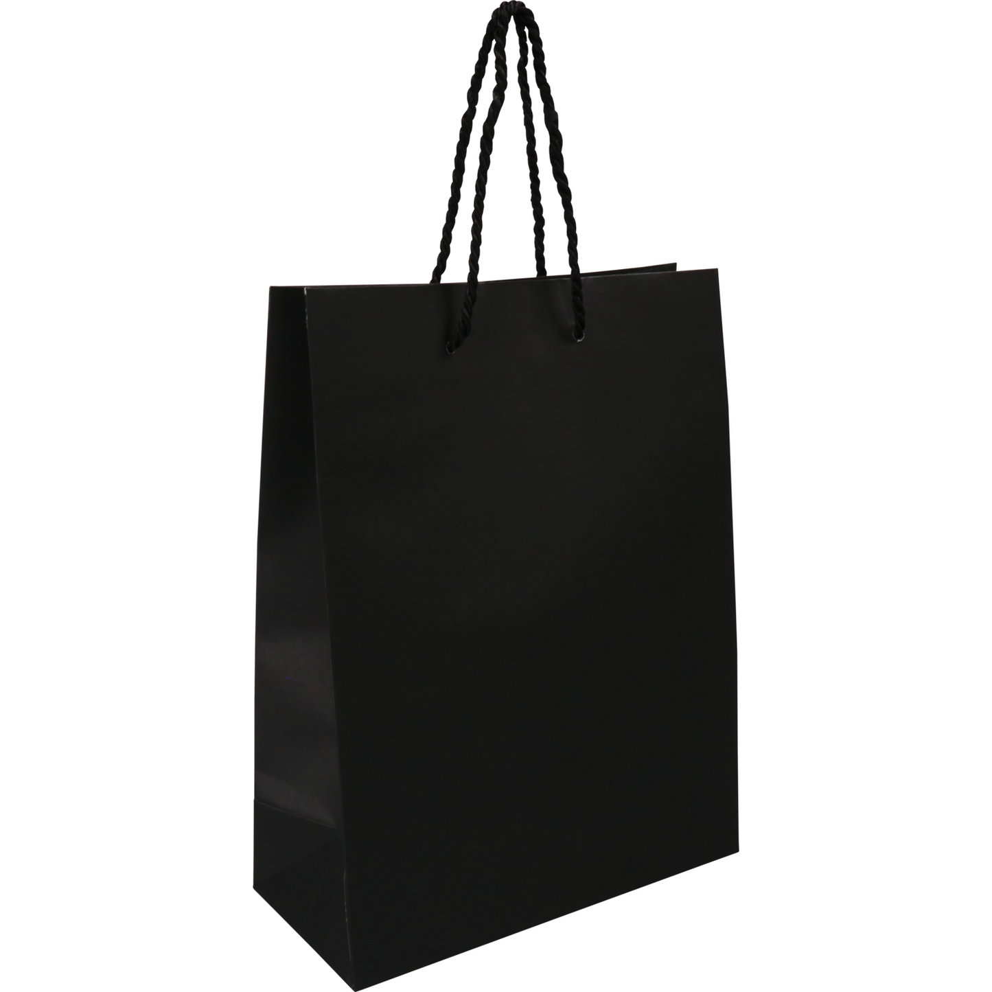 Klika - Tas | Papier | met koord | 22x 10x29cm | draagtas | zwart | 100 stuks