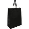 Klika - Bolsa | Papel | con cordón | 22x10x29cm | bolso de mano | negro | 100 piezas