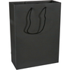 Klika -  Tas | Papier | met koord | 27x 12x37cm | draagtas | zwart/wit | 100 stuks