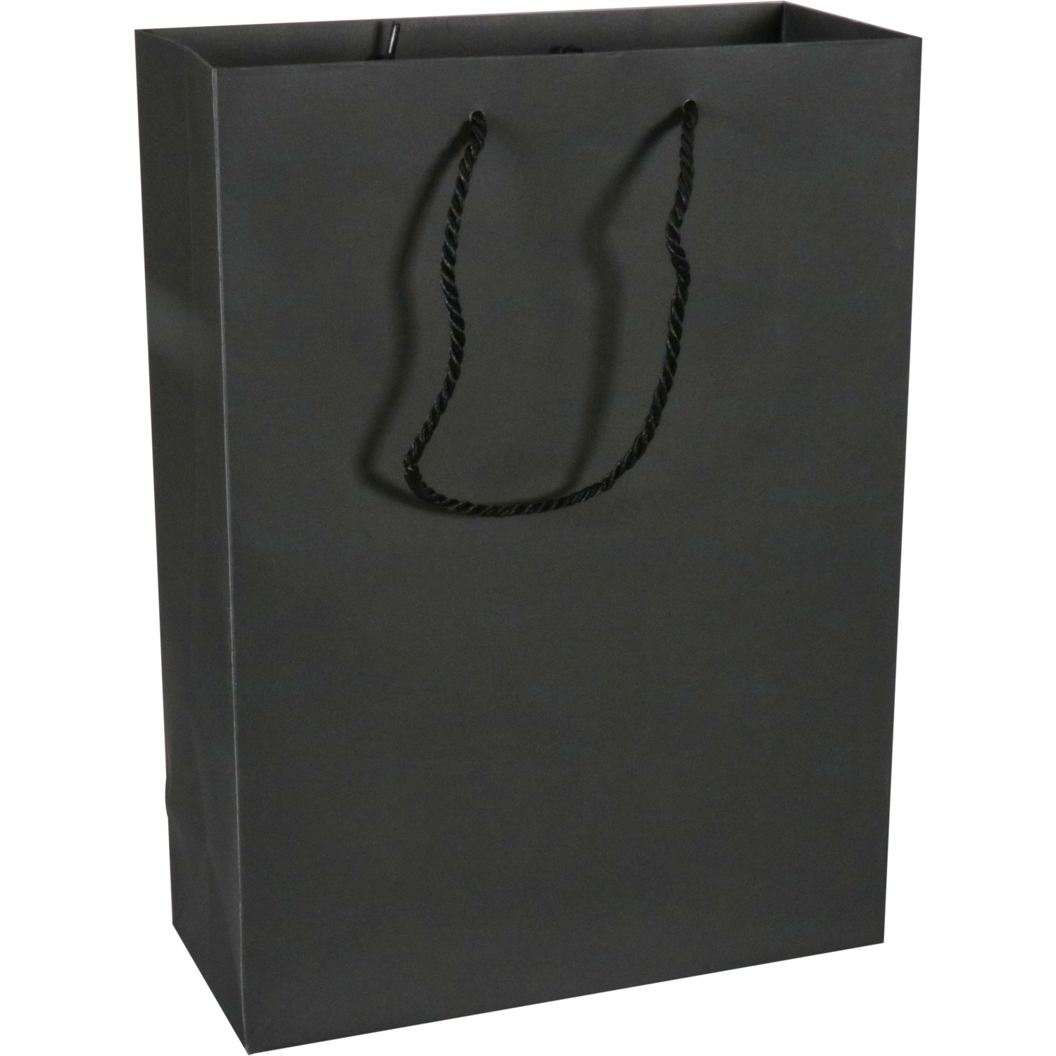 Klika - Borsa | Carta | con cordino | 27x12x37 cm | borsa tote | bianco/nero | 100 pezzi