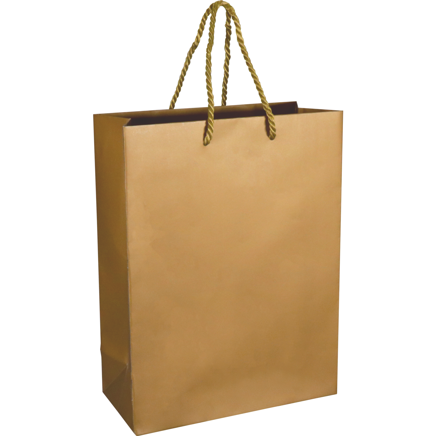 Neutro - Borsa | Carta | con cordino | 22x10x29 cm | borsa tote | oro/bianco | 100 pezzi