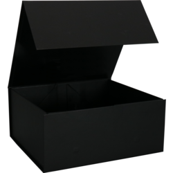 Klika - Geschenkbox | Karton | 230x200x100mm | Magnetverschluss Schwarz | 5 Stücke