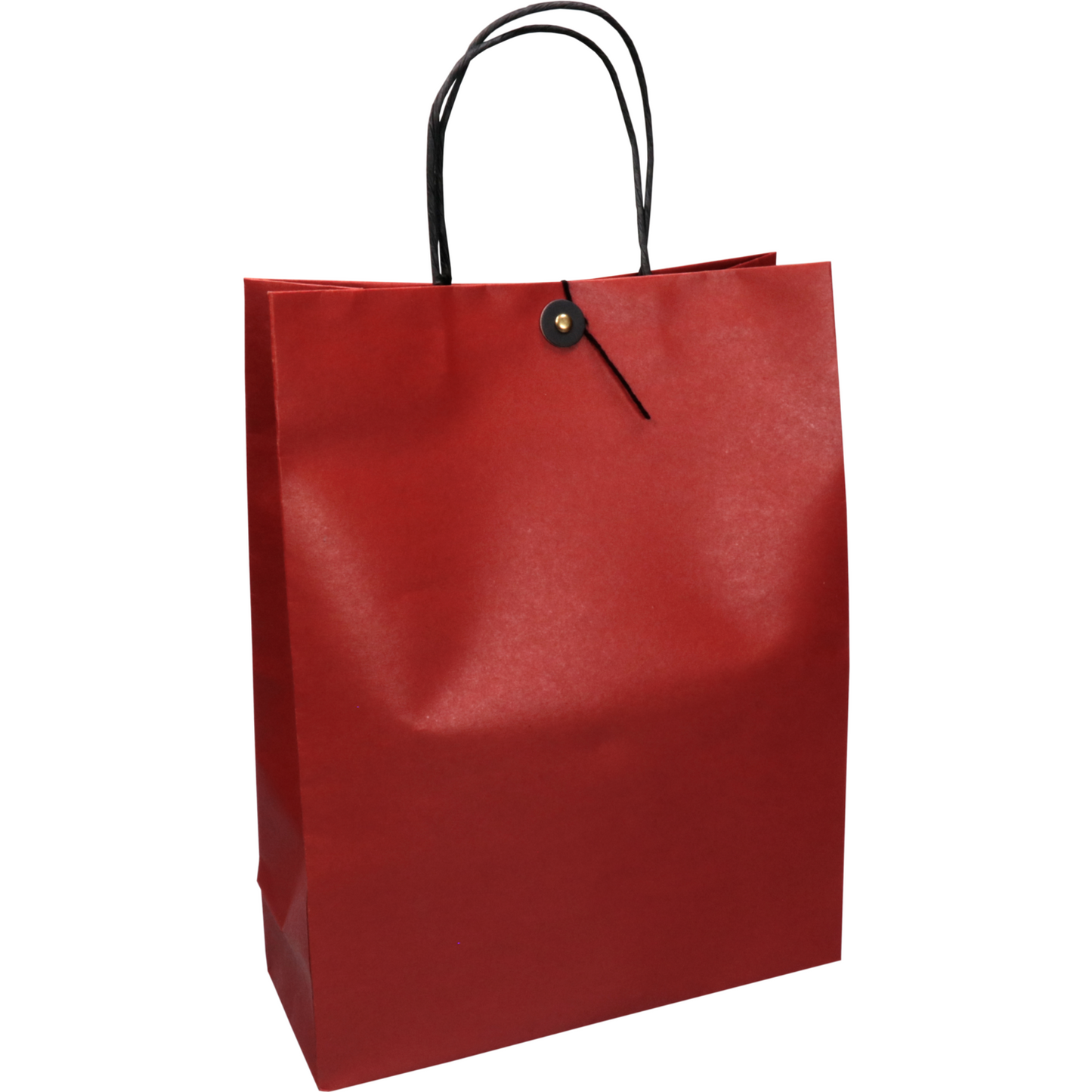 Klika - tas | Papier cordon en papier tordu Fermeture japonaise 25,5x 10x33cm | Sac de transport | Rouge | Sac de 10 pièces