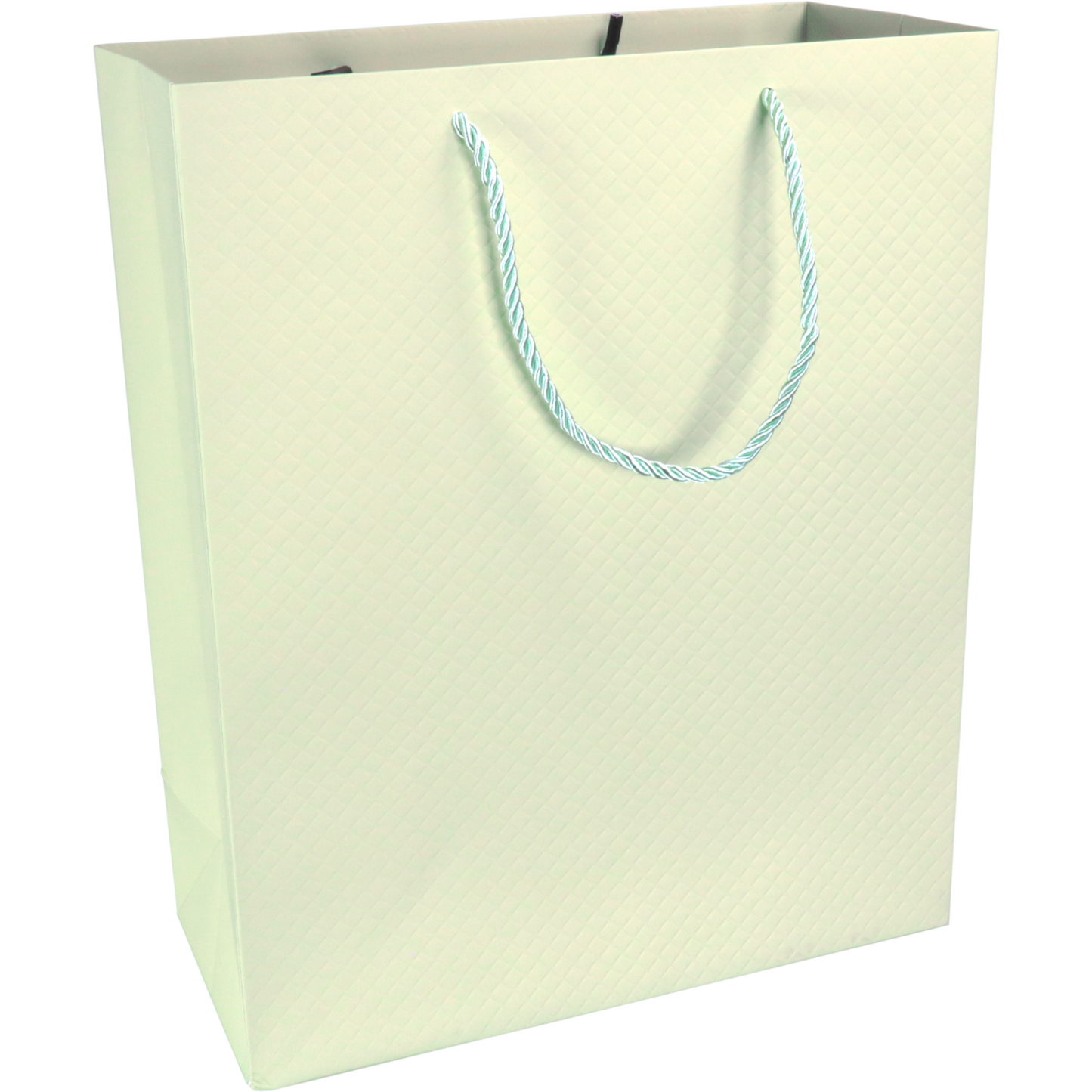 Klika -  Tas | Papier | embossed | 26x 12x32cm | draagtas | pastelgroen | 40 stuks
