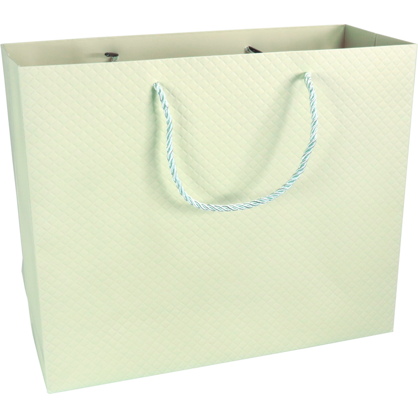 Klika -  Tas | Papier | embossed | 31x 12x26cm | draagtas | pastelgroen | 40 stuks