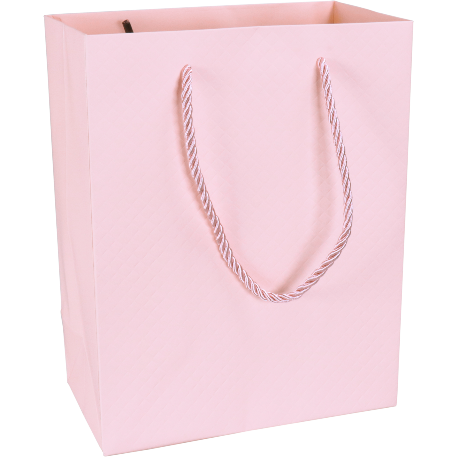Klika -  Tas | Papier | embossed | 18x 10x23cm | draagtas | pastelroze | 40 stuks