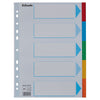 Esselte - Schede Standard A4 in cartoncino da 5 pezzi a 11 anelli con copertina assortita | 20 pezzi