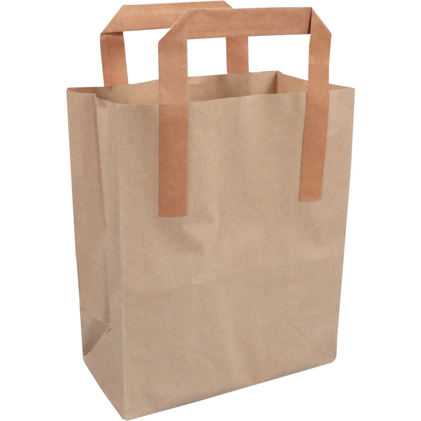 Klika - Tas | Papier | platte handgreep | 17.5x 9x21cm | draagtas | bruin | 250 stuks