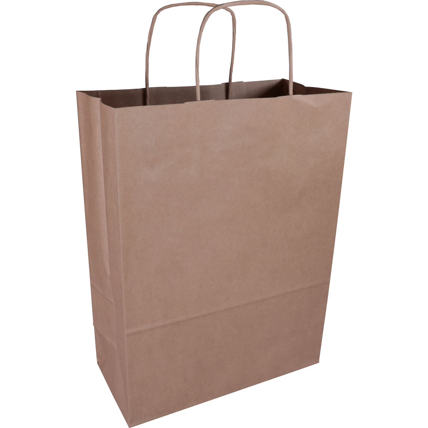 Klika - tas | papier kraft cordon en papier tordu 26x 12x34cm | Sac de transport | Brun | 100 pieces