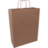 Klika -  Tas | Kraftpapier | gedraaid papieren koord | 32x 12x41cm | draagtas | bruin | 100 stuks