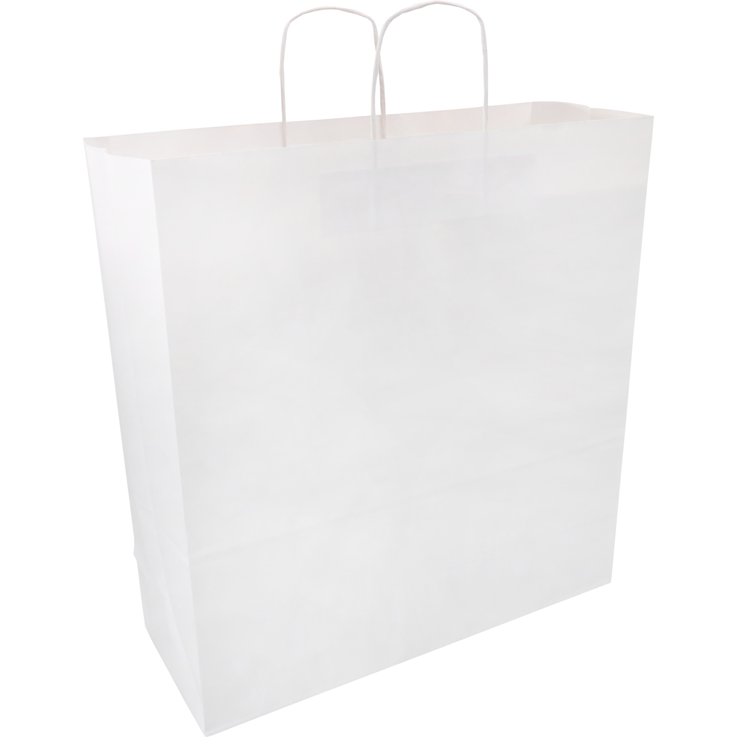 Klika -  Tas | Kraftpapier | gedraaid papieren koord | 45x 17x48cm | draagtas | wit | 100 stuks