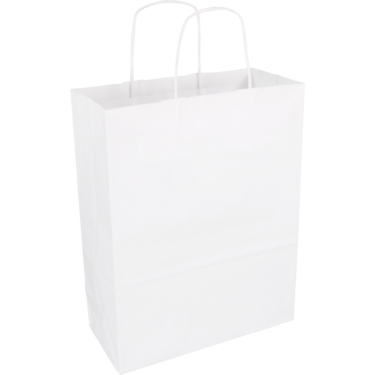 Klika - Bag | Kraft paper | twisted paper cord | 26x 12x34cm | tote bag | white | 100 pieces