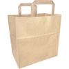 Klika -  Tas | Papier | platte handgreep | 26x 16x26cm | draagtas | bruin | 400 stuks