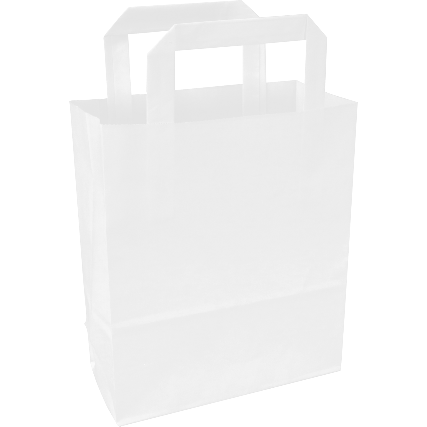 Klika - Bag | Paper | flat handle | 18x8x22cm | tote bag | white | 250 pieces