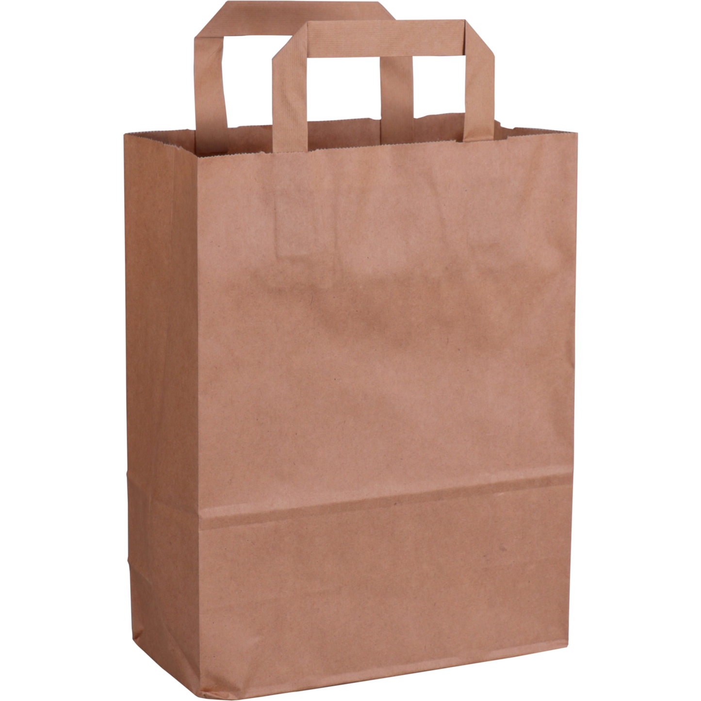 Klika - Tas | Papier | platte handgreep | 22x 10x28cm | draagtas | bruin | 250 stuks