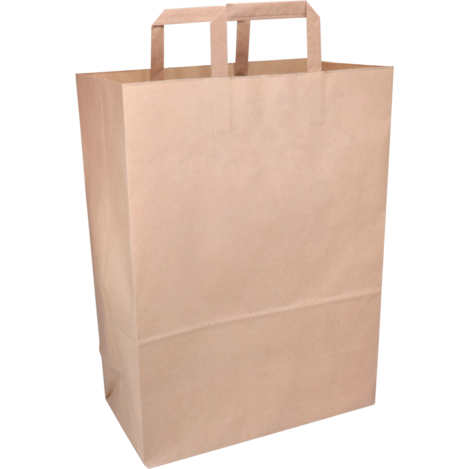 Klika -  Tas | Papier | platte handgreep | 32x 16x43cm | draagtas | bruin | 250 stuks