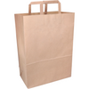 Klika -  Tas | Papier | platte handgreep | 32x 16x43cm | draagtas | bruin | 250 stuks