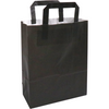 Klika - Tas | Papier | platte handgreep | 22x 10x28cm | draagtas | zwart | 250 stuks