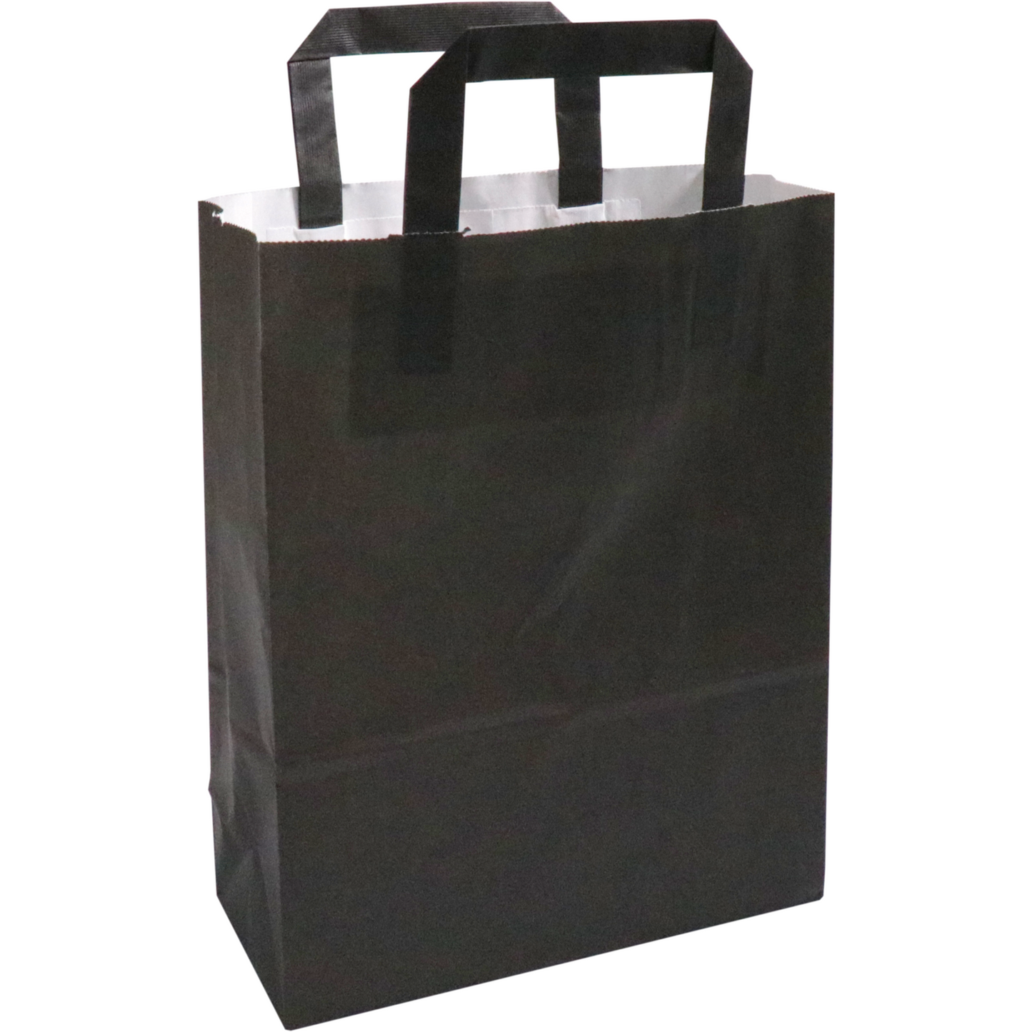Klika - Borsa | Carta | manico piatto | 22x10x28 cm | borsa tote | nero | 250 pezzi