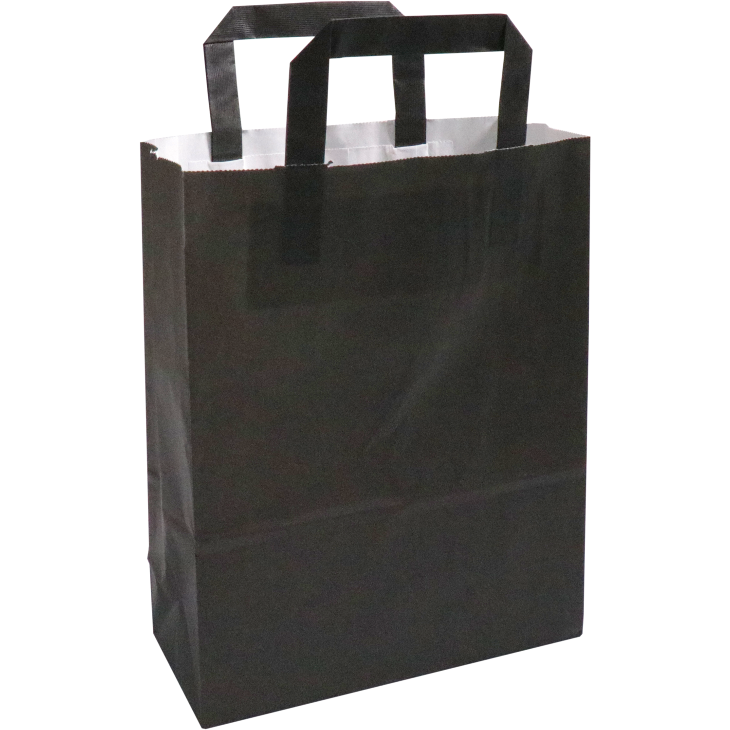 Klika - Bag | Paper | flat handle | 22x 10x28cm | tote bag | black | 250 pieces
