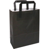 Klika -  Tas | Papier | platte handgreep | 22x 10x28cm | draagtas | zwart | 250 stuks