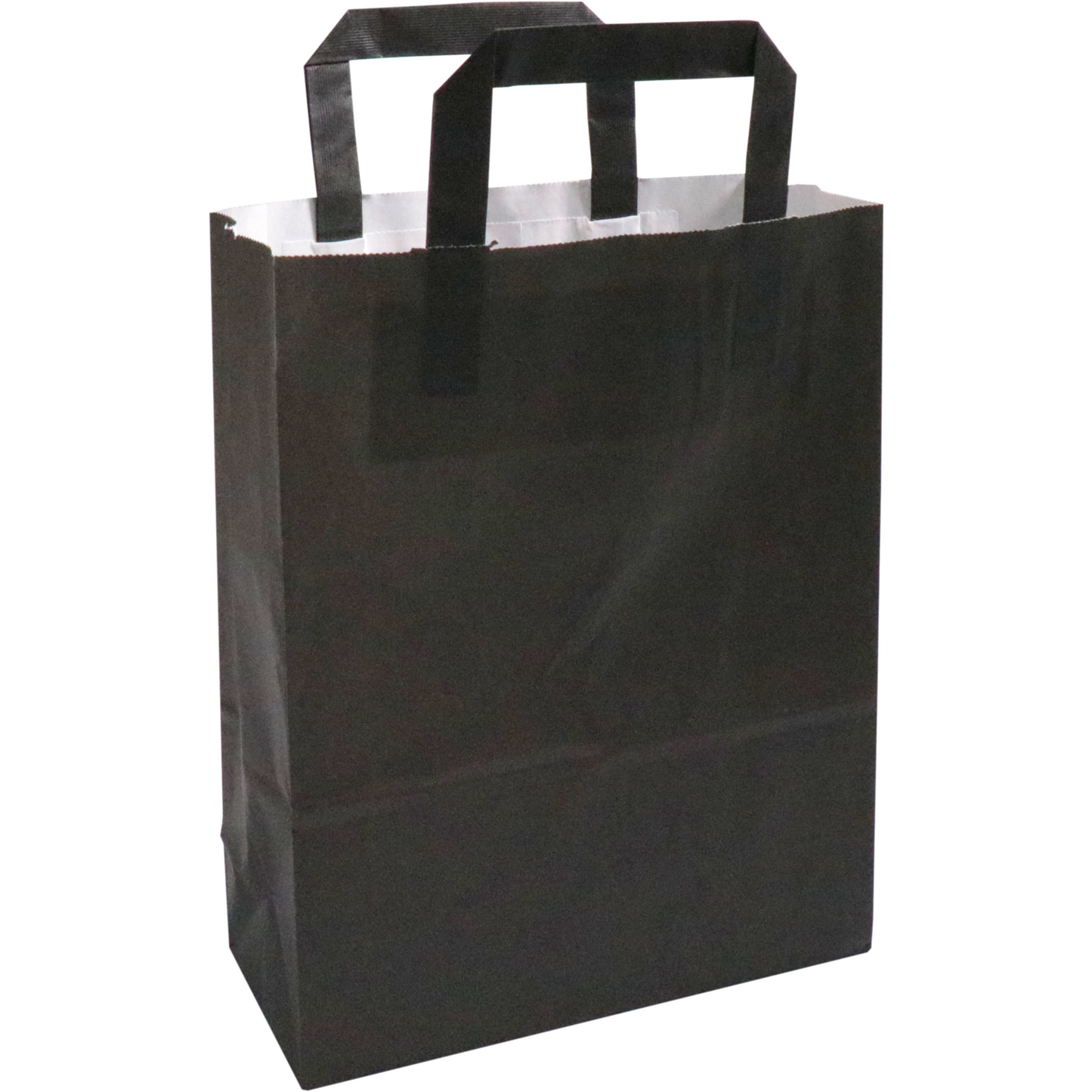 Klika - Tas | Papier | platte handgreep | 22x 10x28cm | draagtas | zwart | 250 stuks