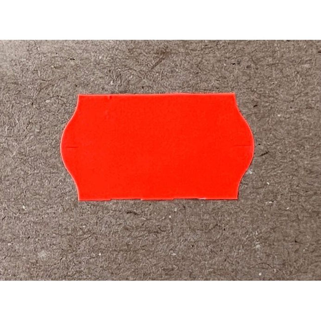 Klika - Etiqueta 2212 rojo fluorescente removible 63.000