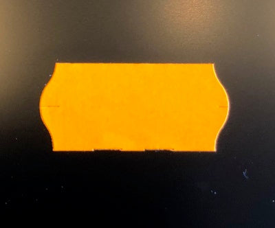 Klika - Etiket 2612 naranja flúor permanente 2-sl 54000