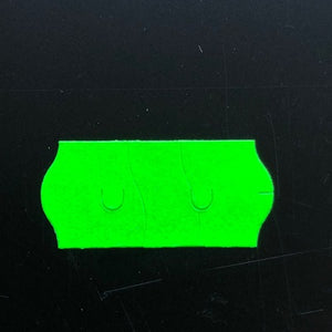 Klika - Label 2612 fl.green perm safety cut 3 pieces
