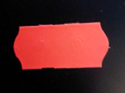 Klika - Etichetta 2612 rosso fl. removibile 2 fessure 54.000 2 pezzi