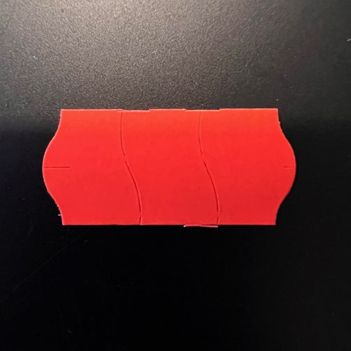 Klika - Label 2612 rojo flúor permanente seguridad st