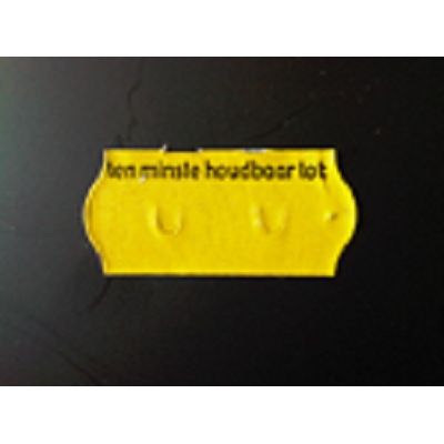 Klika -  Etiket 2612 geel perm 2slit Tenminste ho