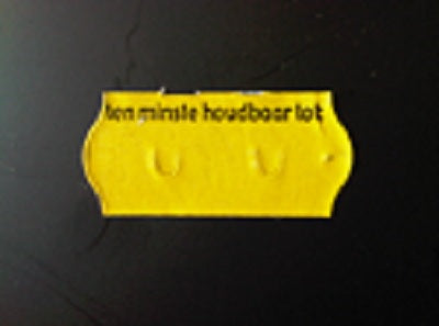 Klika - Label 2612 yellow perm 2slit At least ho