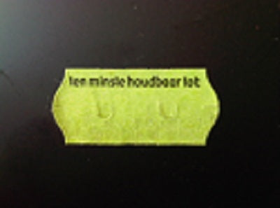 Klika - Label 2612 green perm 2slit At least h