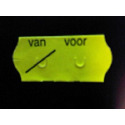 Klika - Etiqueta 2612 fl.amarillo permanente DESDE ANTES DE 54.000