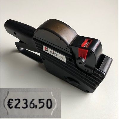 Klika -  Prijstang BLITZ C6 afdruk €999.99