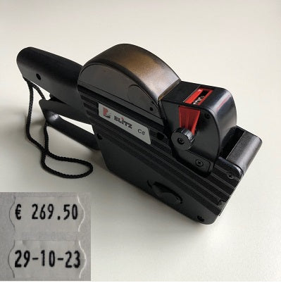 Klika - Stampa della data del cartellino del prezzo BLITZ C8 € 2.345,78