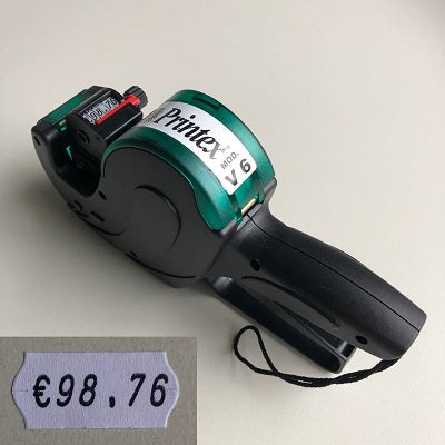 Klika -  Prijstang Printex V6 afdruk €345.78