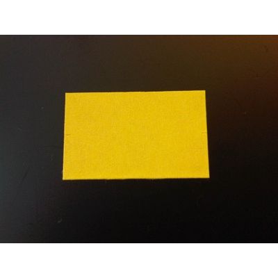 Klika -  Etiket 2616 rechthoek geel afneembaar