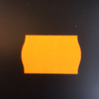 Klika - Label 2516 fl.arancio permanente 2sl sicurezza 2 pezzi