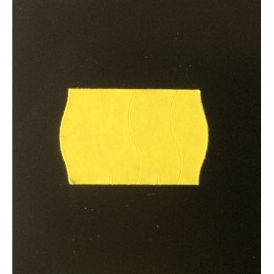 Klika - Etiquette 2516 vague jaune perm sécurité poinçonnage