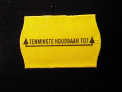 Klika - Etiqueta 2516 permanente amarilla 2 ranuras Al menos ho