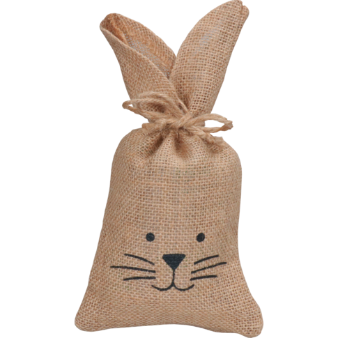 Klika - Bag | Sac cadeau Jute | 14x28cm | Bunny de Pâques | Brun | 5 pièces